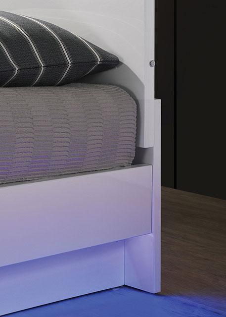 Erlach Bed Black & White - Furniture World