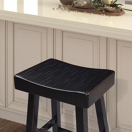 Biasca 24" Stool (2/CTN) White, Brown, & Black - Furniture World