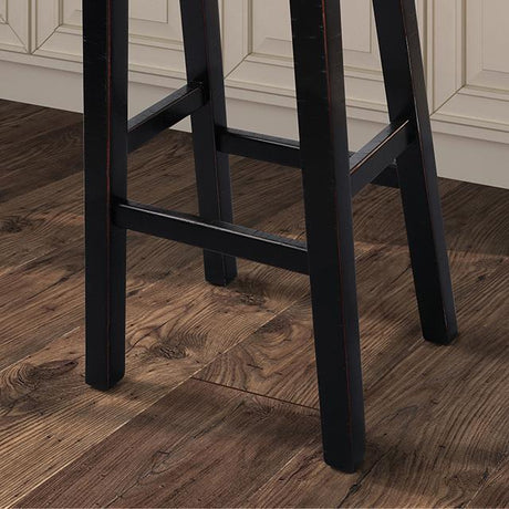 Biasca 24" Stool (2/CTN) White, Brown, & Black - Furniture World