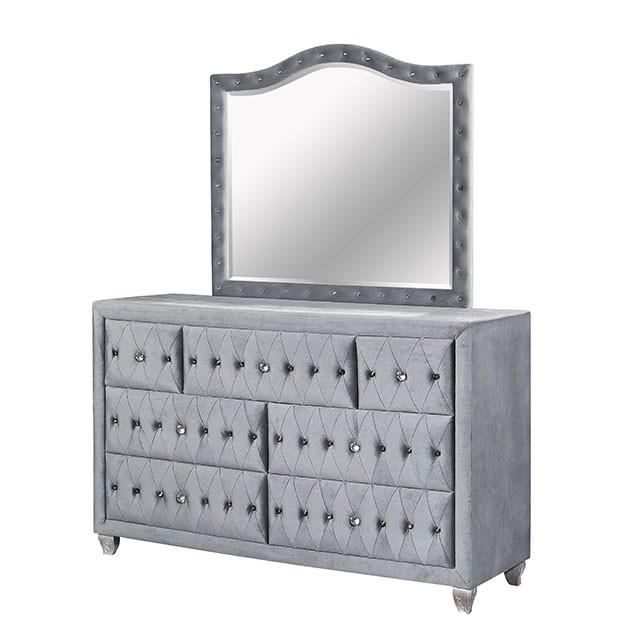 Alzir Dresser Gray - Furniture World