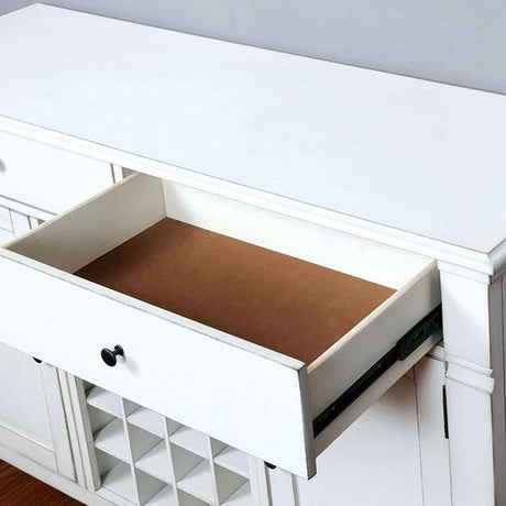Kaliyah Antique White Server - Furniture World