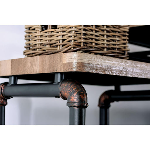 Kebbyll Antique Black/Natural Tone 60" TV Stand - Furniture World