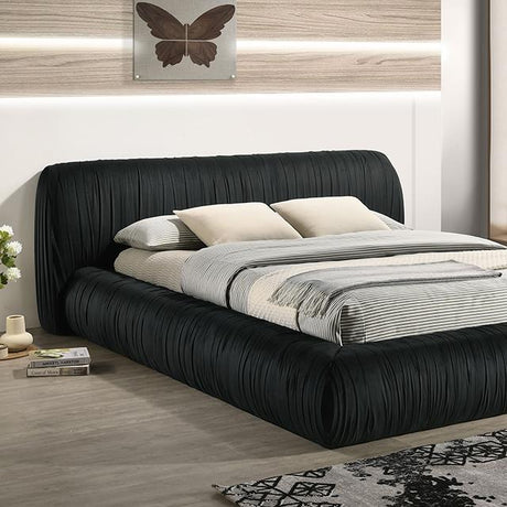 Palmdale Bed Black & Ivory - Furniture World