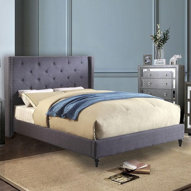 Anabelle E.King Bed Purple & Natural - Furniture World