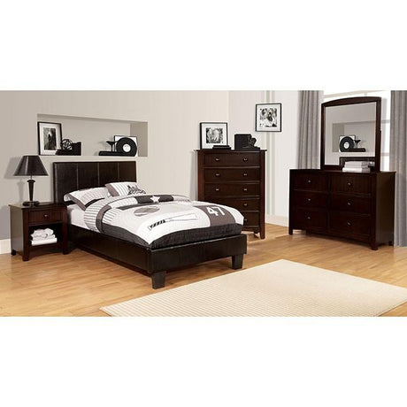 Winn Park Cal.King, E.King, Twin, & Full Bed Chrome, Gray, Brown, & Chrome - Furniture World
