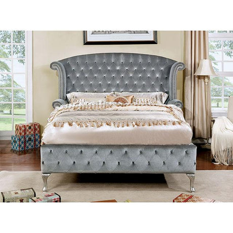 Alzir Night Stand Gray - Furniture World