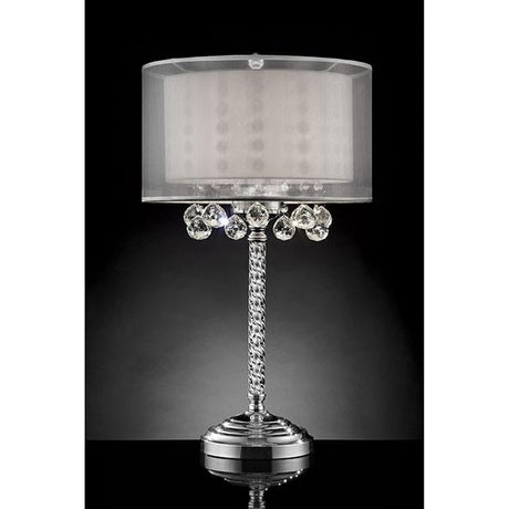 30"H Table Lamp, Hanging Crystal - Furniture World