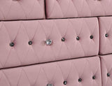 Zohar Queen & Twin Bed Black, Grey, & Pink - Furniture World