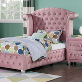 Zohar Queen & Twin Bed Black, Grey, & Pink - Furniture World
