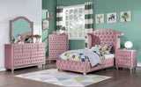 Zohar Queen & Twin Bed Black, Grey, & Pink - Furniture World