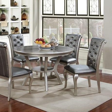 Amina Champagne Round Table - Furniture World