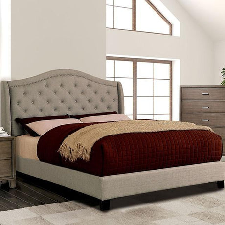 Carly Bed Grey & Brown - Furniture World