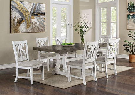 AULETTA Dining Table, Gray - Furniture World
