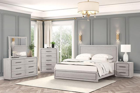 Crowthorne Bed White & Grey - Furniture World