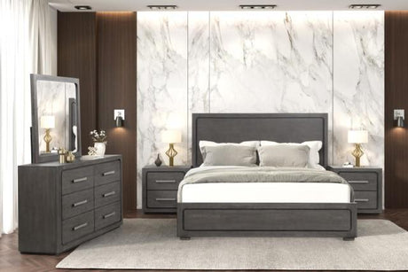 Crowthorne Bed White & Grey - Furniture World