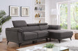 NAPANEE Sectional, Dark Gray - Furniture World