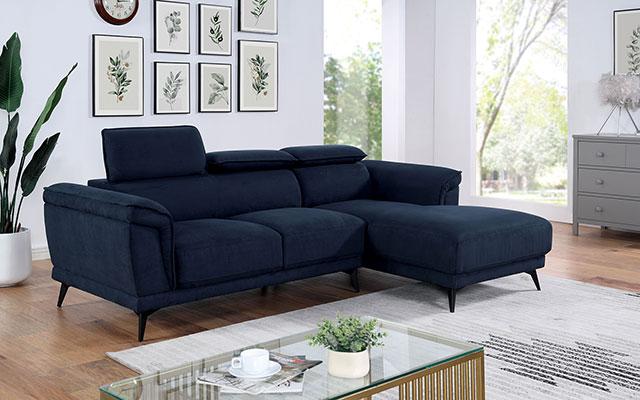 NAPANEE Sectional, Navy - Furniture World