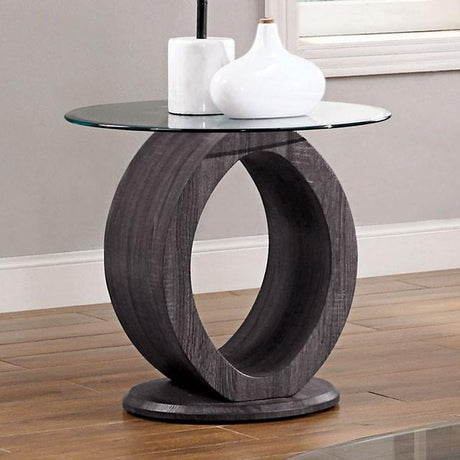 Lodia Gray End Table - Furniture World