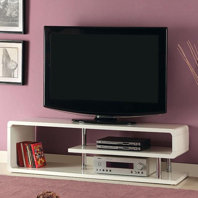 Ninove II White 55" TV Console - Furniture World