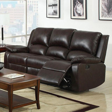 Oxford Rustic Dark Brown Motion Sofa - Furniture World