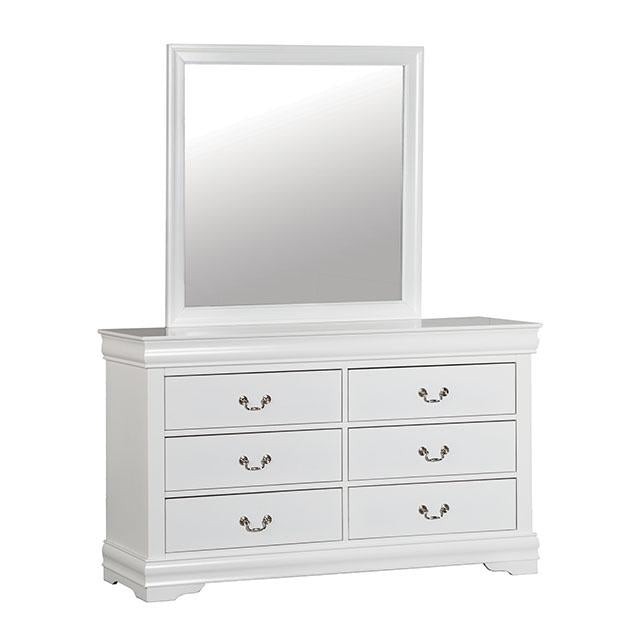 Louis Philippe Dresser White - Furniture World