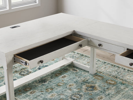 Robbinsdale L-Shaped Home Office Desk - Furniture World