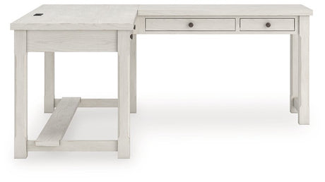 Robbinsdale L-Shaped Home Office Desk - Furniture World