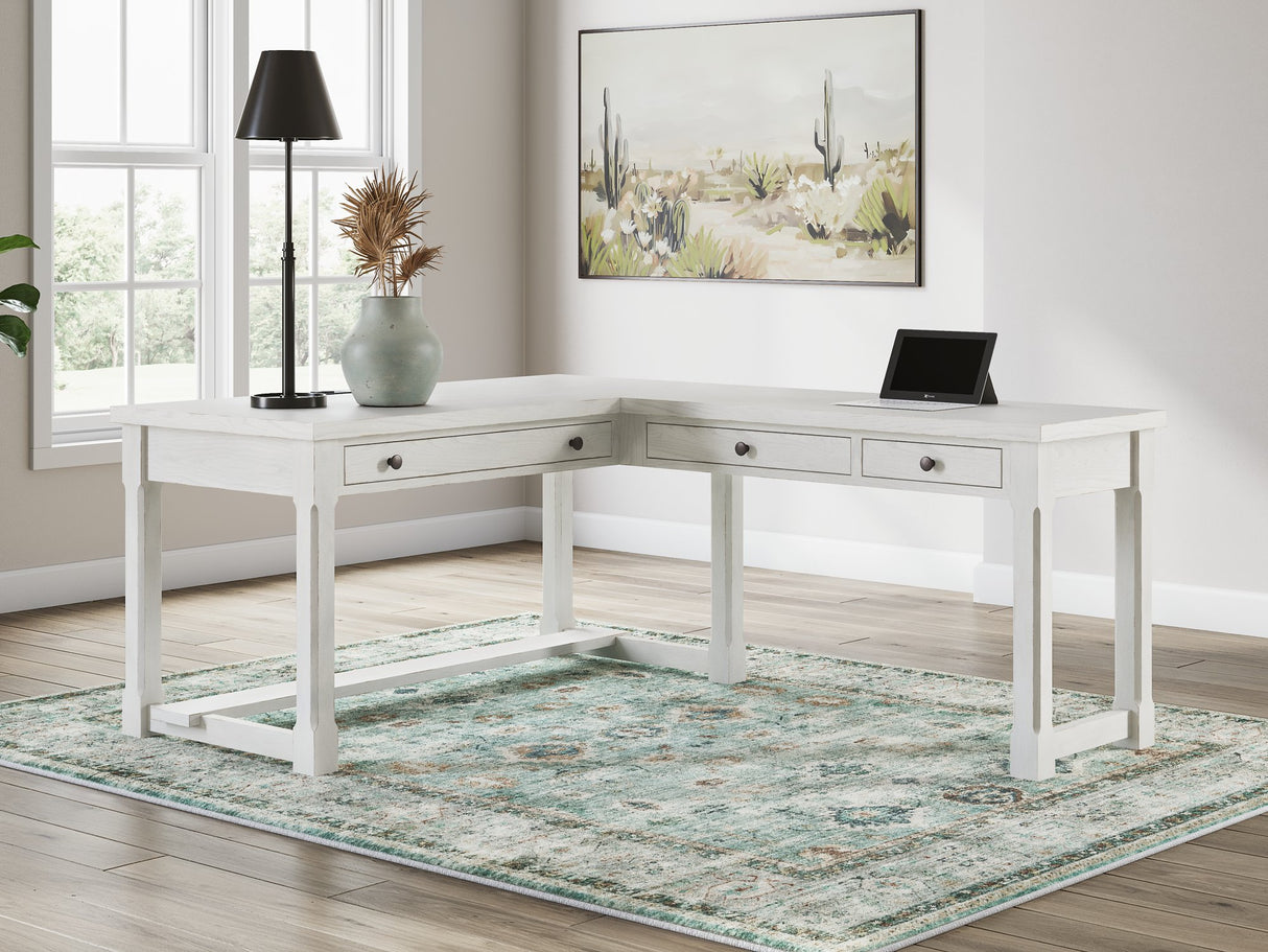 Robbinsdale L-Shaped Home Office Desk - Furniture World