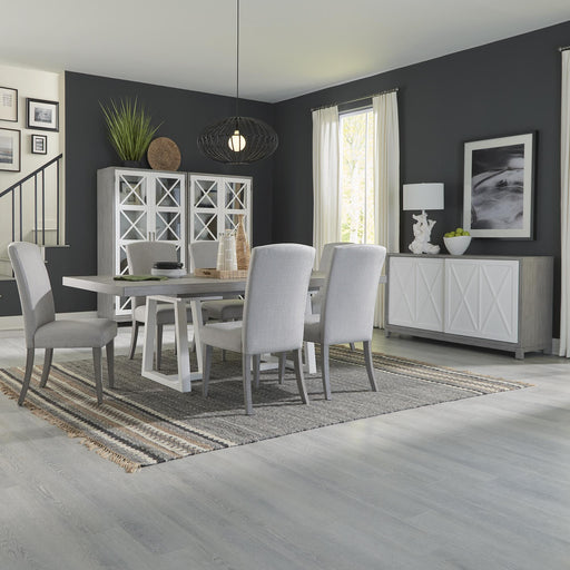 Palmetto Heights 7 Piece Double Pedestal Table Set - Furniture World