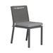 Plantation Key Outdoor Panel Back Side Chair - Granite - Furniture World