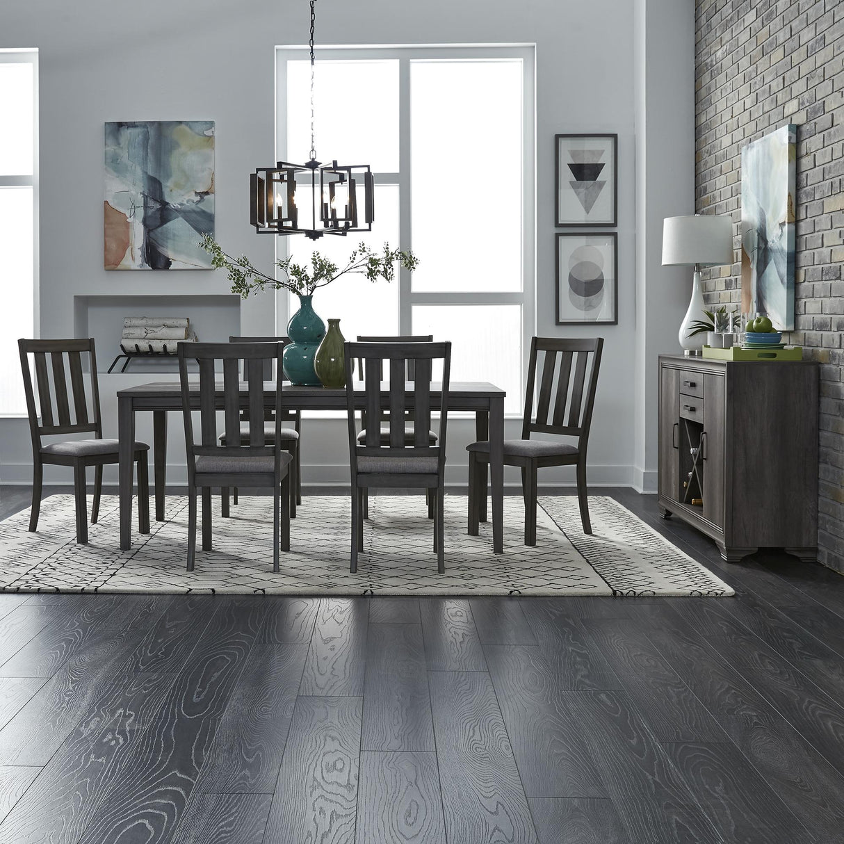 Tanners Creek 7 Piece Rectangular Table Set - Furniture World