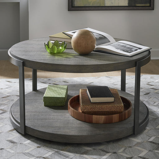 Modern View Round Cocktail Table Base - Furniture World