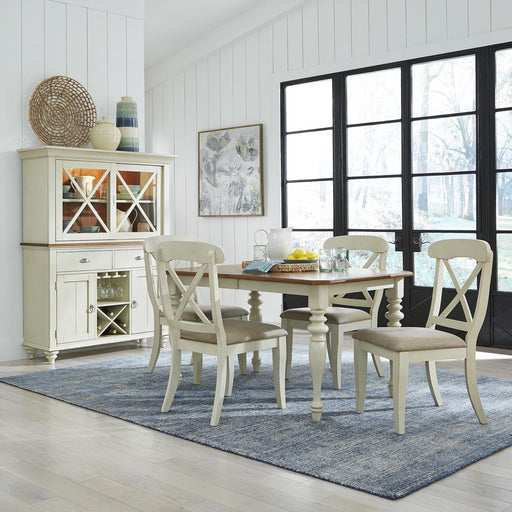 Ocean Isle Opt 5 Piece Rectangular Table Set - Furniture World