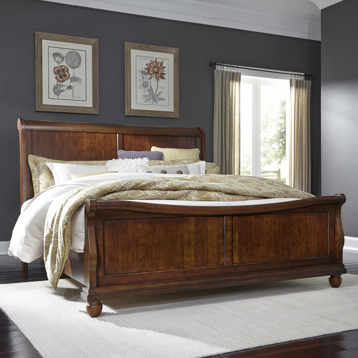 Rustic Traditions California King Sleigh Bed - Furniture World