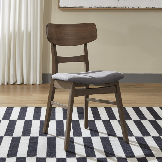 Space Savers Panel Back Side Chair- Grey (RTA) - Furniture World