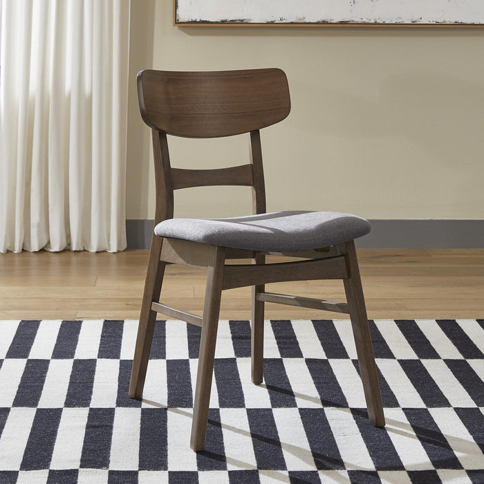 Space Savers Panel Back Side Chair- Grey (RTA) - Furniture World