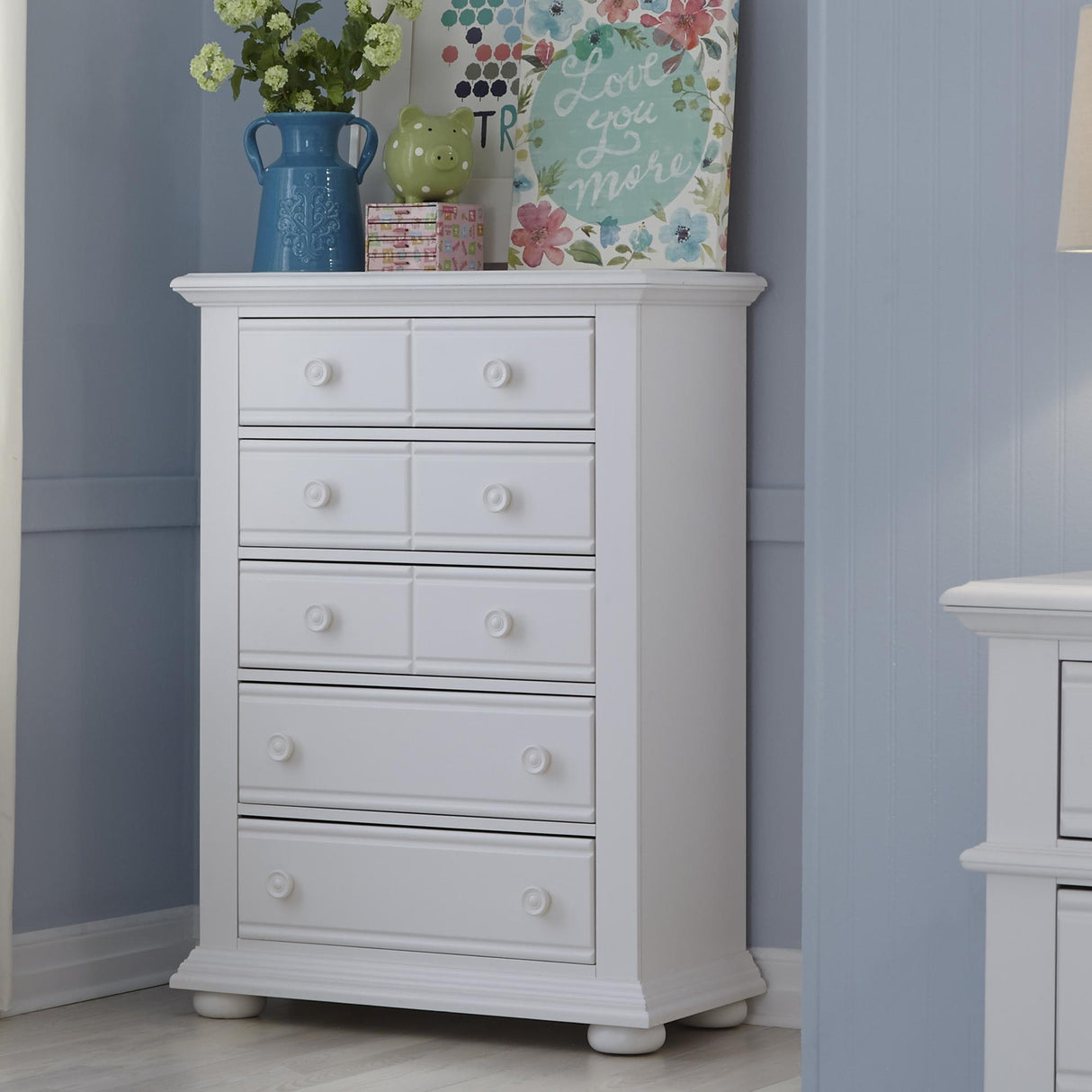 Summer House 5 Drawer Chest - Furniture World