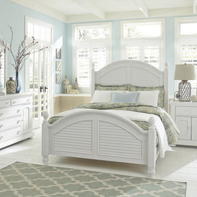 Summer House I King Poster Bed, Dresser & Mirror, Chest, Nightstand - Furniture World