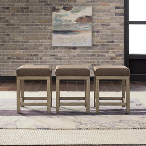 Sun Valley Uph Console Stools (3 Piece Set) - Furniture World