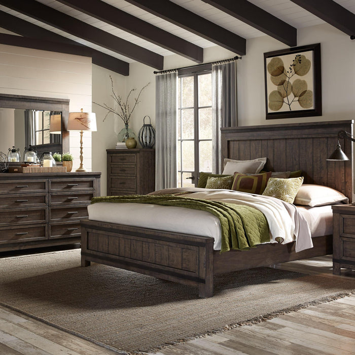 Thornwood Hills Queen Panel Bed, Dresser & Mirror, Chest - Furniture World