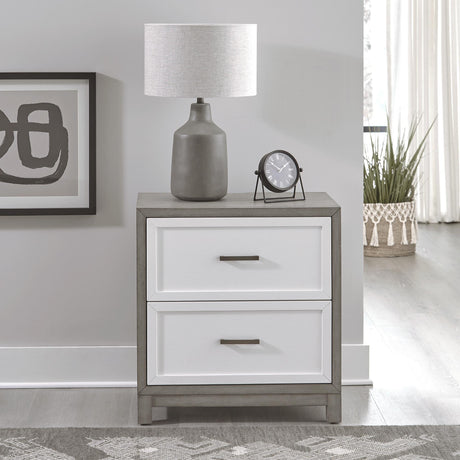 Palmetto Heights 2 Drawer Nightstand w/ Charging Station - Furniture World