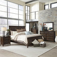 Saddlebrook Queen Panel Bed, Dresser & Mirror, Chest, Nightstand - Furniture World