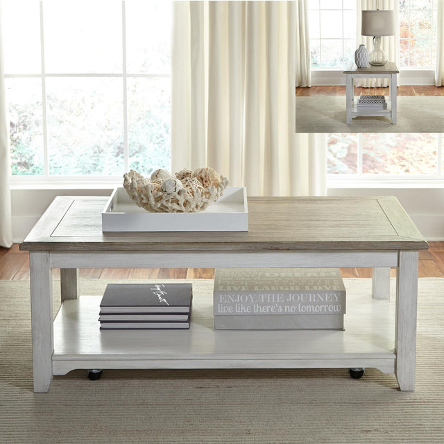 Summerville 3 Piece Set (1-Cocktail 2-End Tables) - Furniture World