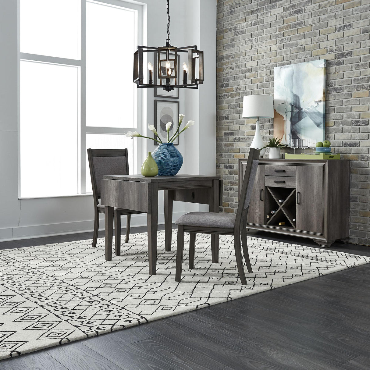Tanners Creek Opt 3 Piece Drop Leaf Table Set - Furniture World