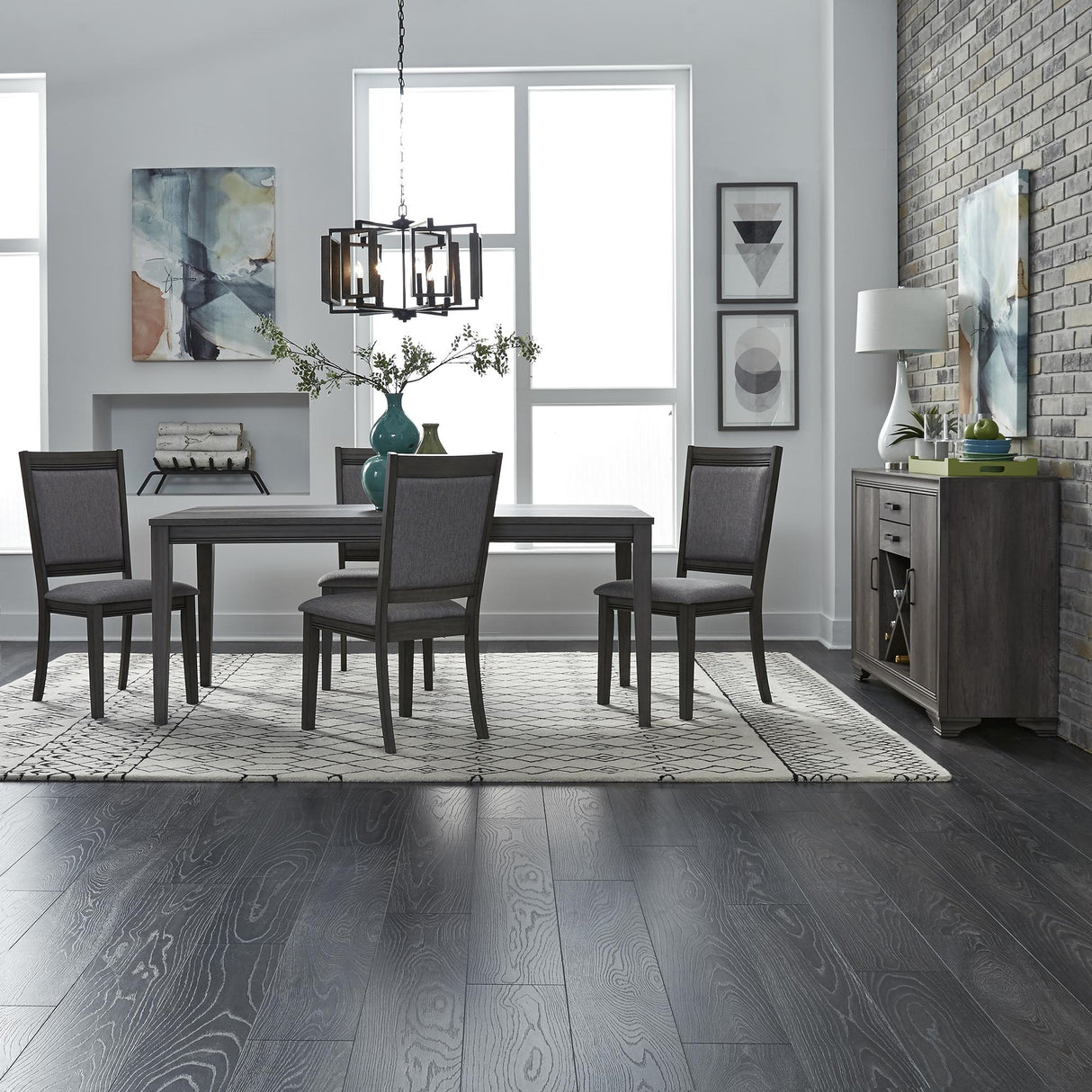 Tanners Creek Opt 5 Piece Rectangular Table Set - Furniture World