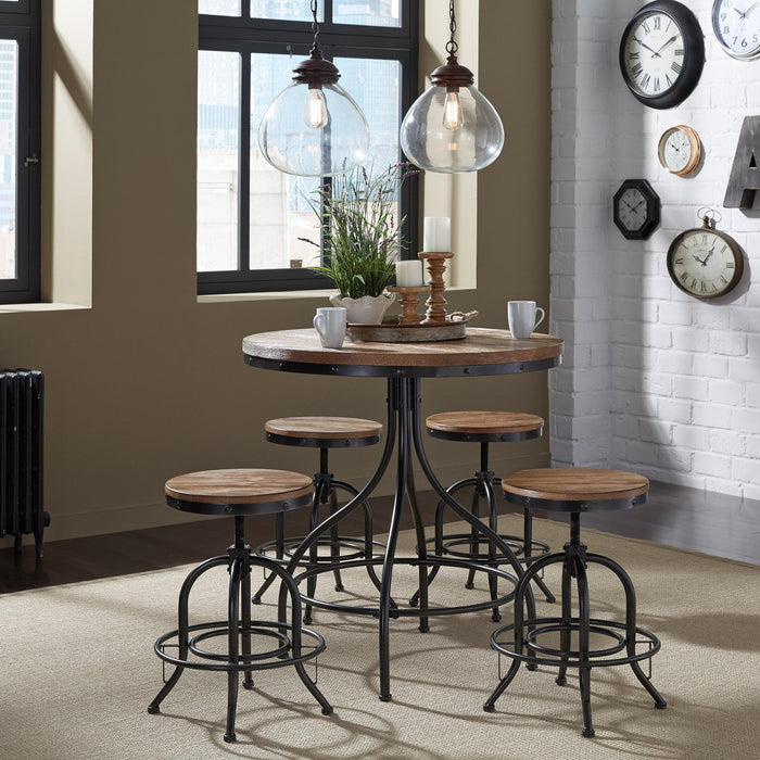 Vintage Series 5 Piece Pub Table Set - Furniture World