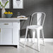 Vintage Series Bow Back Counter Chair - Antique White - Furniture World