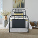 Vintage Series Full Metal Bed - Navy - Furniture World