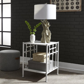 Vintage Series Open Nightstand - Antique White - Furniture World
