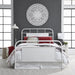 Vintage Series Queen Metal Bed - Antique White - Furniture World